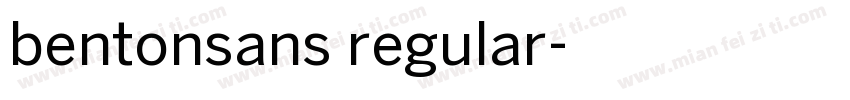 bentonsans regular字体转换